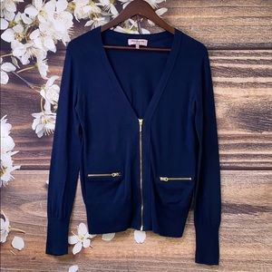 JUICY COUTURE Blue V-neck Cardigan